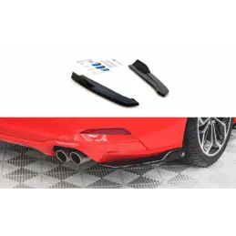 Maxton Rear Side Splitters for V.2 Ford Focus ST-Line Estate Mk4 Gloss Black, MAXTON DESIGN