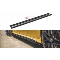 Maxton Side Skirts Diffusers Mercedes-AMG A 45 S W177 Gloss Black, MAXTON DESIGN