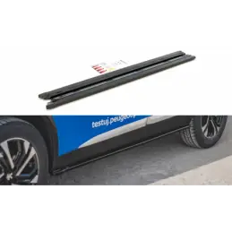 Maxton Side Skirts Diffusers Peugeot 2008 Mk2 Gloss Black, MAXTON DESIGN