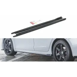 Maxton Side Skirts Diffusers V.3 Skoda Octavia RS Mk4 Gloss Black, MAXTON DESIGN