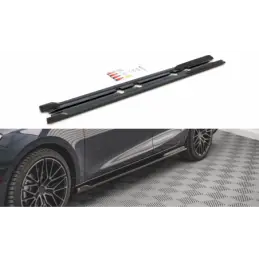 Maxton Side Skirts Diffusers V.2 Seat Leon FR Mk4 / Cupra Leon Gloss Black, MAXTON DESIGN