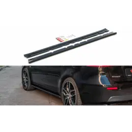 Maxton Side Skirts Diffusers Mitsubishi Lancer Mk8 Gloss Black, MAXTON DESIGN