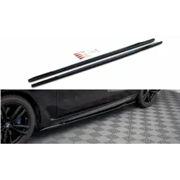 Maxton Side Skirts Diffusers for BMW 6 GT G32 M-Pack Gloss Black, MAXTON DESIGN