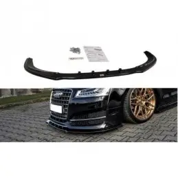 Maxton Front Splitter V.1 Audi S8 D4 FL Gloss Black, A8/S8 D4