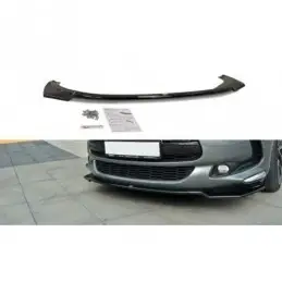 Maxton FRONT SPLITTER v.1 CITROEN DS5 FACELIFT Gloss Black, Citroen