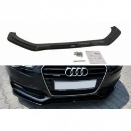 Maxton Front Splitter V.2 Audi S5 / A5 S-Line 8T FL Gloss Black, A5/S5/RS5 8T