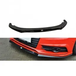 Maxton Front Splitter Audi S7 / A7 S-Line C7 FL Gloss Black, A7/ S7 / RS7 - C7