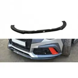 Maxton Front Splitter V.2 Audi RS6 C7 / C7 FL Gloss Black, A6/S6/RS6 4G C7 