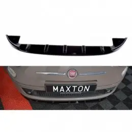 Maxton FRONT SPLITTER V.1 FIAT 500 HATCHBACK PREFACE Gloss Black, 500