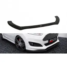 Maxton Front Splitter Ford Fiesta ST-Line Mk7 FL Gloss Black, Fiesta Mk7 / 7.5