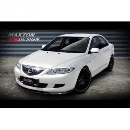 Maxton FRONT SPLITTER MAZDA 6 MK1 PREFACE MODEL (2002-2005) Gloss Black, mazda 6