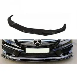 Maxton FRONT SPLITTER v.2 MERCEDES CLA 45 AMG C117 (PREFACE) Gloss Black, CLA C117