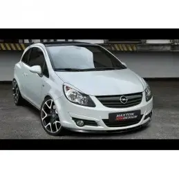 Maxton FRONT SPLITTER OPEL CORSA D (PREFACE) Gloss Black, Corsa D