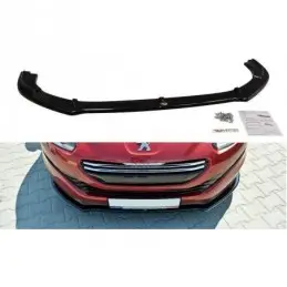 Maxton FRONT SPLITTER V.1 PEUGEOT RCZ FACELIFT Gloss Black, RCZ