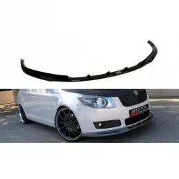 Maxton Front Splitter Skoda Fabia Mk2 Gloss Black, Fabia II