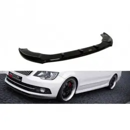 Maxton Front Splitter Skoda Superb Mk2 FL Gloss Black, Superb