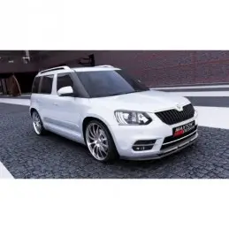 Maxton FRONT SPLITTER SKODA YETI CITY FACELIFT MODEL Gloss Black, Yeti