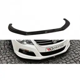 Maxton FRONT SPLITTER VW Passat CC R36 RLINE (Preface) Gloss Black, Passat CC