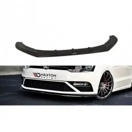 Maxton FRONT SPLITTER v.1 VW POLO MK5 GTI (FACELIFT) Gloss Black, Polo Mk5 6R