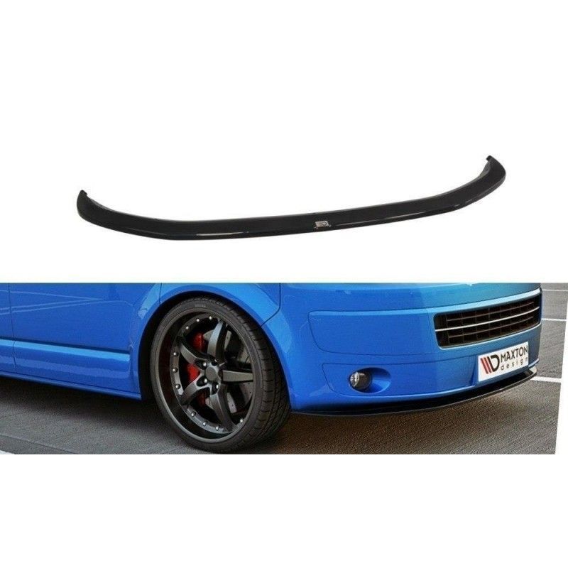 Maxton FRONT SPLITTER VW T5 (FACELIFT) ver.2 Gloss Black, T5