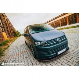 Maxton VOLKSWAGEN T6 FRONT SPLITTER v.1 Gloss Black, T6