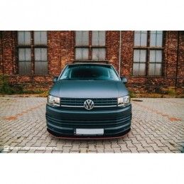 Maxton VOLKSWAGEN T6 FRONT SPLITTER v.1 Gloss Black, T6