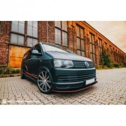 Maxton VOLKSWAGEN T6 FRONT SPLITTER v.1 Gloss Black, T6