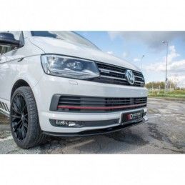 Maxton Front Splitter V.2 Volkswagen T6 Gloss Black, T6