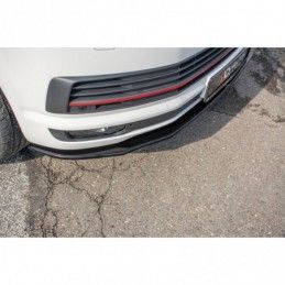 Maxton Front Splitter V.2 Volkswagen T6 Gloss Black, T6