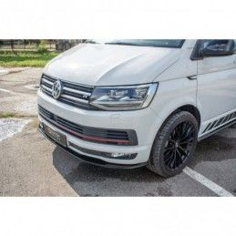 Maxton Front Splitter V.2 Volkswagen T6 Gloss Black, T6