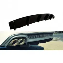 Maxton CENTRAL REAR SPLITTER AUDI A6 C7 S-LINE AVANT Gloss Black, A6/S6/RS6 4G C7 