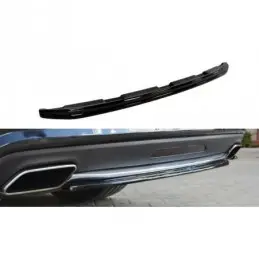 Maxton CENTRAL REAR SPLITTER MERCEDES CLS C218 (without a vertical bar) AMG LINE Gloss Black, W218