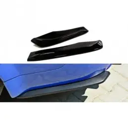 Maxton REAR SIDE SPLITTERS AUDI RS6 C5 AVANT Gloss Black, A6/RS6 4B C5