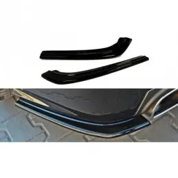 Maxton REAR SIDE SPLITTERS AUDI S8 D3 Gloss Black, A8/S8 D3