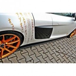 Maxton Side Skirts Diffusers Audi R8 Mk.1 Gloss Black, R8