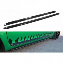 Maxton SIDE SKIRTS DIFFUSERS AUDI S3 8L Gloss Black, A3/S3 8L