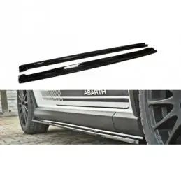 Maxton SIDE SKIRTS DIFFUSERS FIAT GRANDE PUNTO ABARTH Gloss Black, Grande Punto