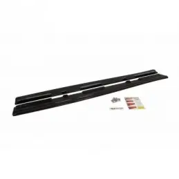 Maxton SIDE SKIRTS DIFFUSERS MAZDA 3 MK2 MPS Gloss Black, Mazda 3