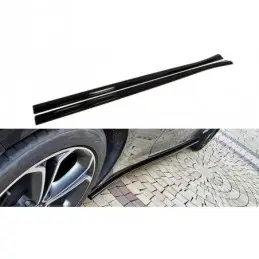 Maxton Side Skirts Diffusers Opel Astra J GTC Gloss Black, Astra J