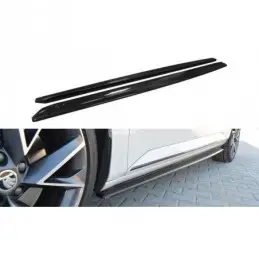 Maxton Side Skirts Diffusers Skoda Superb Mk3 Gloss Black, Superb