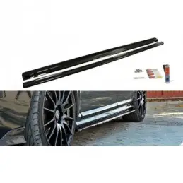 Maxton SIDE SKIRTS DIFFUSERS VOLVO V50F R-DESIGN Gloss Black, V50