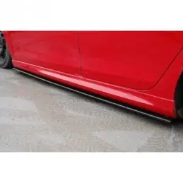 Maxton SIDE SKIRTS DIFFUSERS VW GOLF VI GTI 35TH / R20 Gloss Black, golf 6