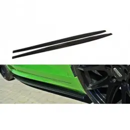 Maxton SIDE SKIRTS DIFFUSERS VW SCIROCCO R Gloss Black, Scirocco