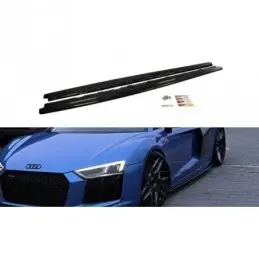 Maxton Side Skirts Diffusers Audi R8 Mk.2 Gloss Black, R8