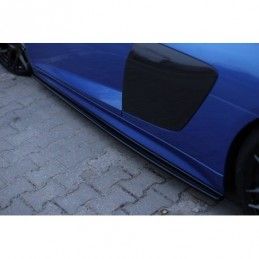 Maxton Side Skirts Diffusers Audi R8 Mk.2 Gloss Black, R8