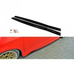 Maxton SIDE SKIRTS DIFFUSERS HONDA JAZZ MK1 Gloss Black, JAZZ