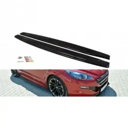 Maxton SIDE SKIRTS DIFFUSERS PEUGEOT RCZ Gloss Black, RCZ