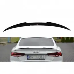 Maxton Spoiler Cap Audi A5 S-Line F5 Sportback Gloss Black, A5 F5