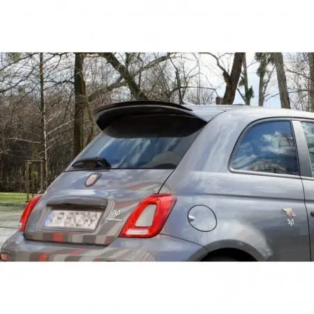 Tuning Maxton SPOILER EXTENSION FIAT 500 ABARTH MK1 FACELIFT Gloss Black MAXTON  DESIGN