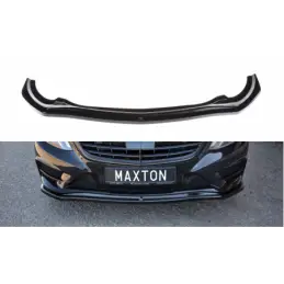 Maxton FRONT SPLITTER V.1 MERCEDES-BENZ S-CLASS AMG-LINE W222 Gloss Black, CLASSE S W221